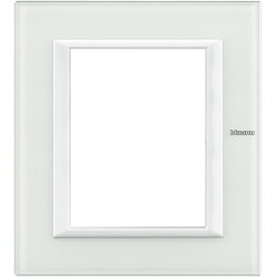 Bticino Rahmen 3+3modulig white Glass