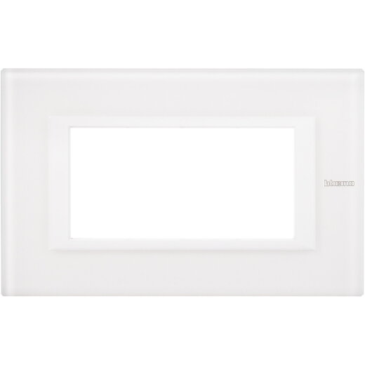 Bticino Rahmen 4modulig white Glass