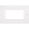 Bticino Rahmen 4modulig white Glass