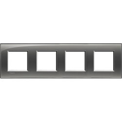 Bticino Rahmen LNA4802M4KF RAUCHGRAU 4x2-mod