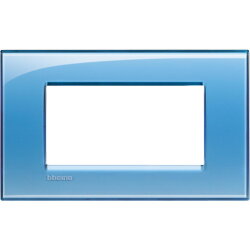 Bticino Rahmen LNA4804AD BLAU 4-modulig