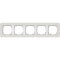 Gira Rahmen 0215411 5fach E3 Hellgrau/Reinweiss 0215411