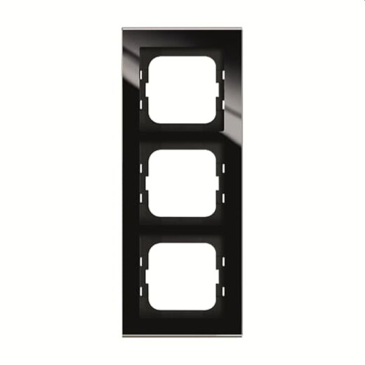 Busch-Jaeger Abdeckrahmen 1723-245 3fach, Glas schwarz