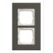 Busch-Jaeger Abdeckrahmen 1722-815 2fach, Porzellan anthrazit