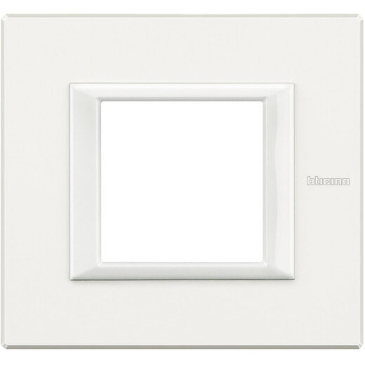 Bticino Rahmen HA4802HD weiss aluminium