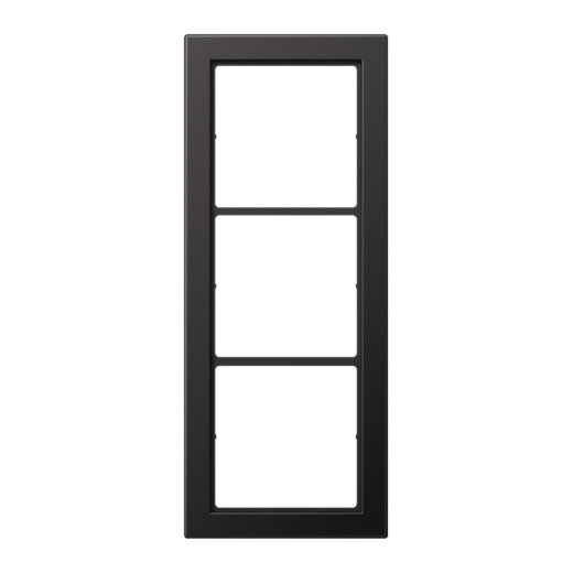 Jung Rahmen, 3-fach, FLAT DESIGN, dark (lackiertes Aluminium) FDAL2983D