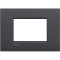 Bticino Rahmen LNC4803AR anthrazit 3-MOD