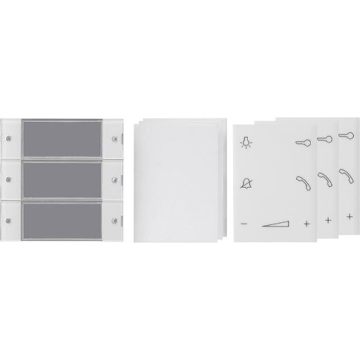 Gira Wippenset 850400 3f Wohnungsstation System 55 klar 850400