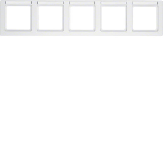 Berker Rahmen 10256019 polarweiss samt 10256019