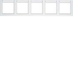 Berker Rahmen 10256019 polarweiss samt 10256019