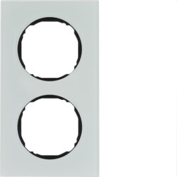 Berker Rahmen 10122609 2fach flach R.8 Glas...