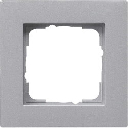 Gira Abdeckrahmen 0211255 1fach flach E2 F alu 0211255