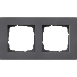 Gira Abdeckrahmen 0212235 2fach flach E2 anthrazit 0212235