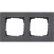 Gira Abdeckrahmen 0212235 2fach flach E2 anthrazit 0212235
