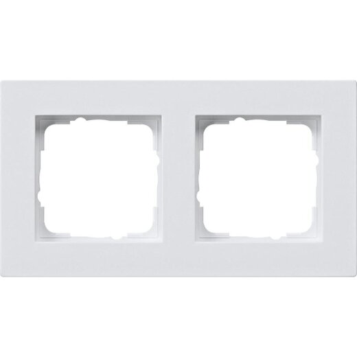 Gira Abdeckrahmen 0212295 2fach flach E2 reinweiss 0212295