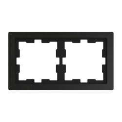 Merten Steinrahmen D-Life 2fach Schiefer geschliffen