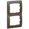 Legrand Abdeckrahmen 771206 2fach senkrecht Galea dark bronze