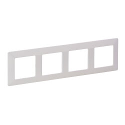 Legrand Rahmen VLIFE 4fach ultraweiss