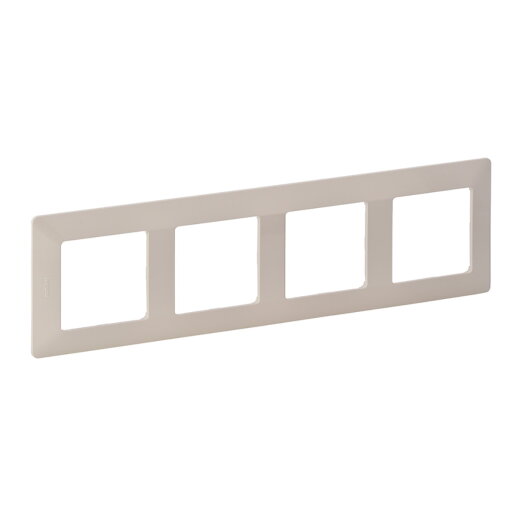 Legrand Rahmen VLIFE 4fach mandelweiss