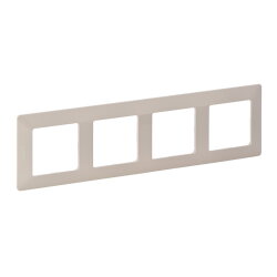 Legrand Rahmen VLIFE 4fach mandelweiss