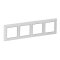 Legrand Rahmen VLIFE 4fach Rahmen uw/chrom