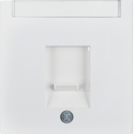 Berker Zentralstück 1fach S.1 polarweiss glänzend 11708989