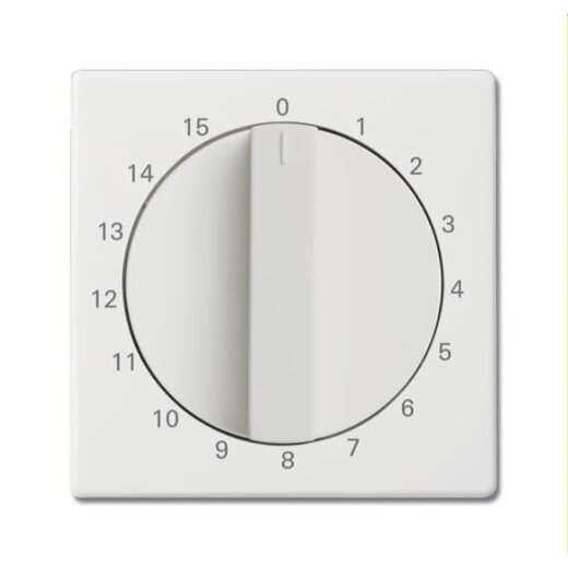 Busch-Jaeger Zentralscheibe 1770-884-103 mit Drehknopf, weiß matt