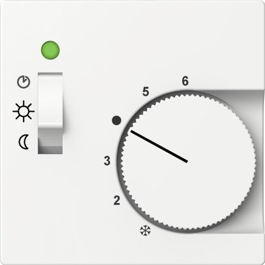 ELSO Zentralplatte ELG367414 für Temperaturregler reinweiß