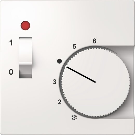 ELSO Zentralplatte ELG227424 für Temperaturregler reinweiß