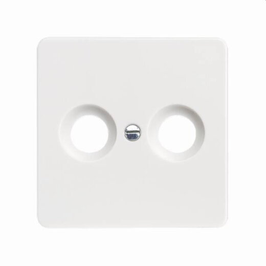 ELSO Zentralplatte 206024 Antenntenst. 2Loch reinweiß