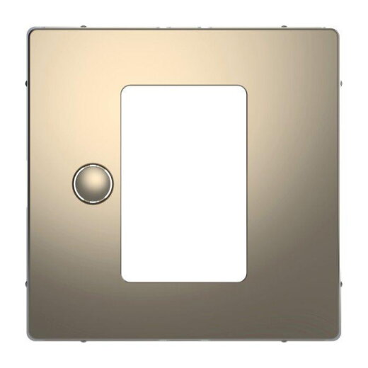 Merten Zentralplatte Nickelmetallic System Design