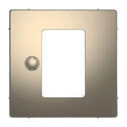 Merten Zentralplatte Nickelmetallic System Design