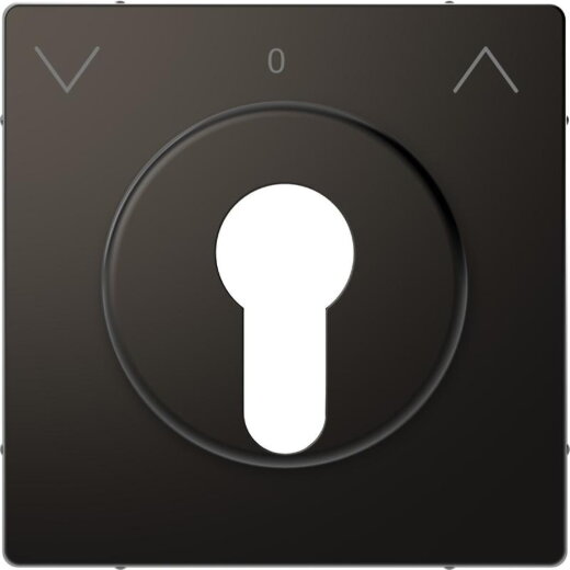 Merten Zentralplatte für Rollladen-Tast-Rastschalter-Einsätze, Anthrazit, System Design