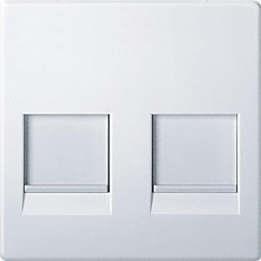 Merten Zentralplatte MEG4562-0325 2fach aktivweiss glaenzend