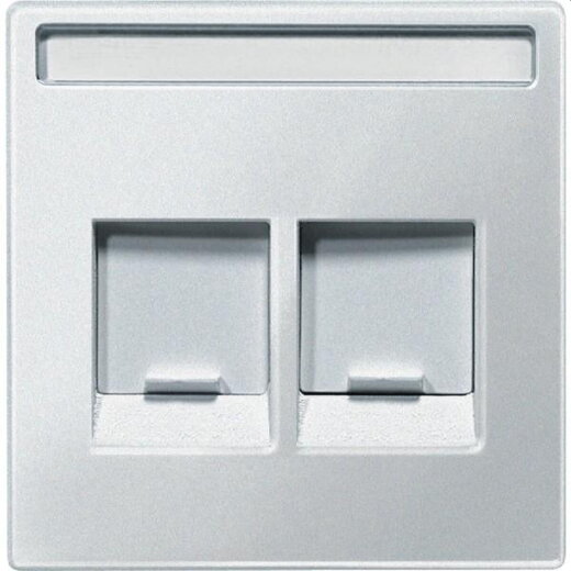 Merten Zentralplatte MEG4564-0419 2fach polarweiss