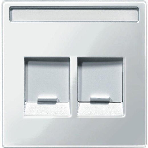 Merten Zentralplatte MEG4574-0319 polarweiss glaenzend Sys. M