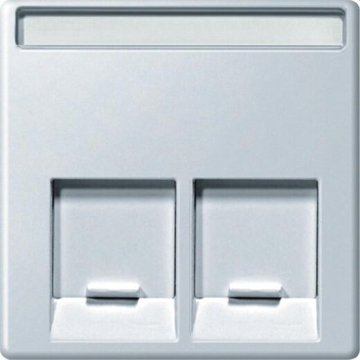 Merten Zentralplatte MEG4574-0419 2fach polarweiss System M