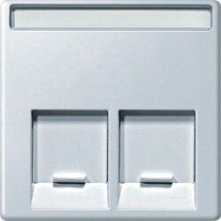 Merten Zentralplatte MEG4574-0419 2fach polarweiss System M