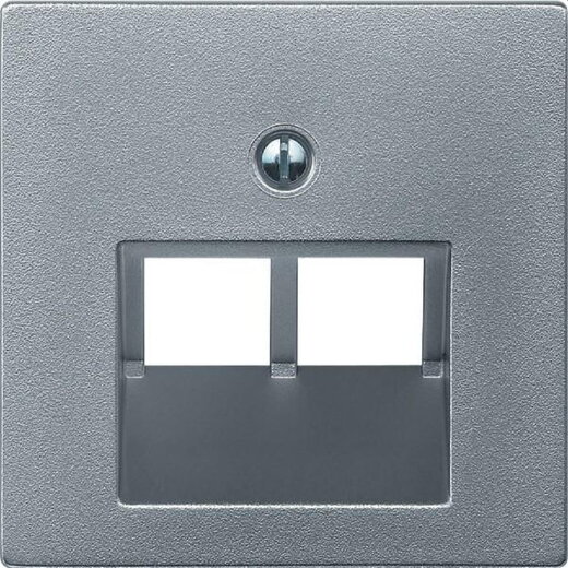 Merten Zentralplatte 298060 aluminium SYSTEM M