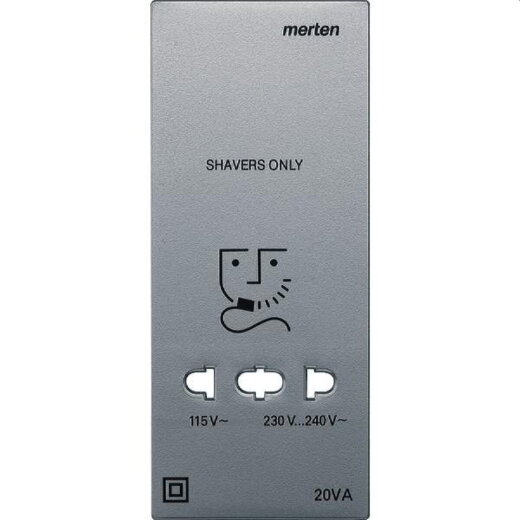 Merten Zentralplatte 213560 aluminium System M