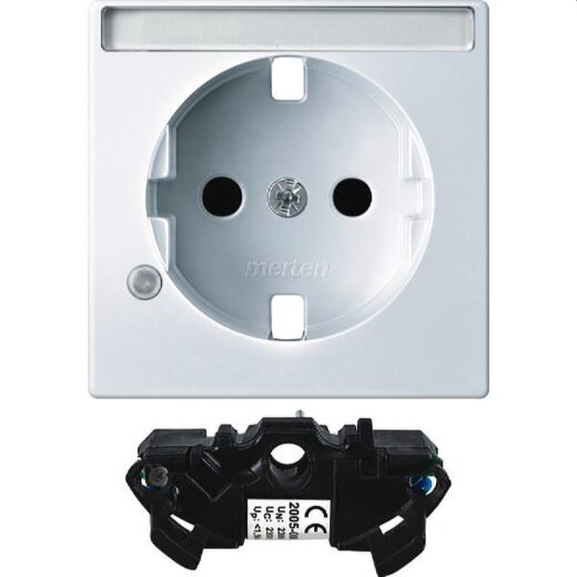 Merten Zentralplatte MEG2335-0325 aktivweiss glaenzend