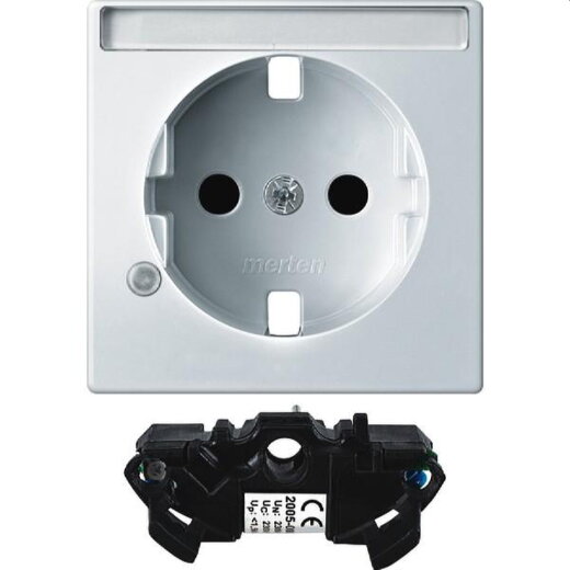 Merten Zentralplatte MEG2335-0319 polarweiss glaenzend