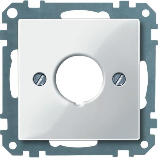 Merten Zentralplatte 393819 polarweiss glaenzend System M