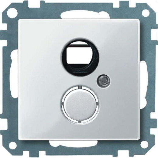 Merten Zentralplatte 469119 polarweiss glaenzend System M