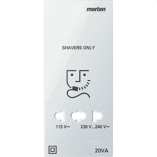 Merten Zentralplatte 213619 polarweiss glaenzend System M