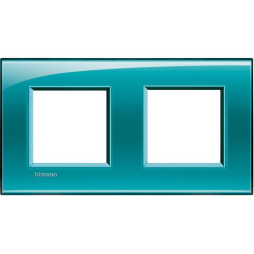 Bticino Rahmen LNA4802M2VD grün 2x2-modulig