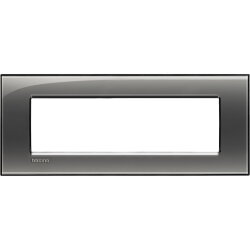 Bticino Rahmen LNA4807KF RAUCHGRAU 7-mod