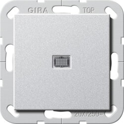 Gira Wippschalter 283426 BS Aus 2p Kont 20A System55 Alu...