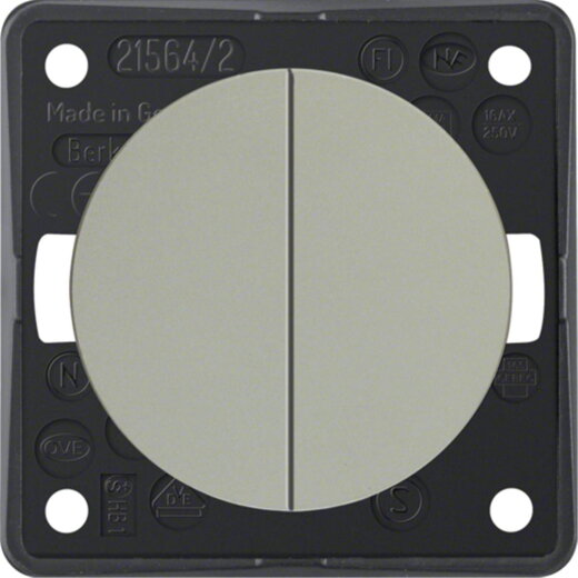 Berker Wippenschalter 936552524 Serien edelstahl lackiert 936552524