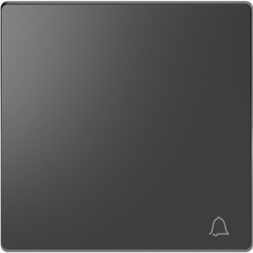 Merten Wippe mit Kennzeichnung Klingel anthrazit